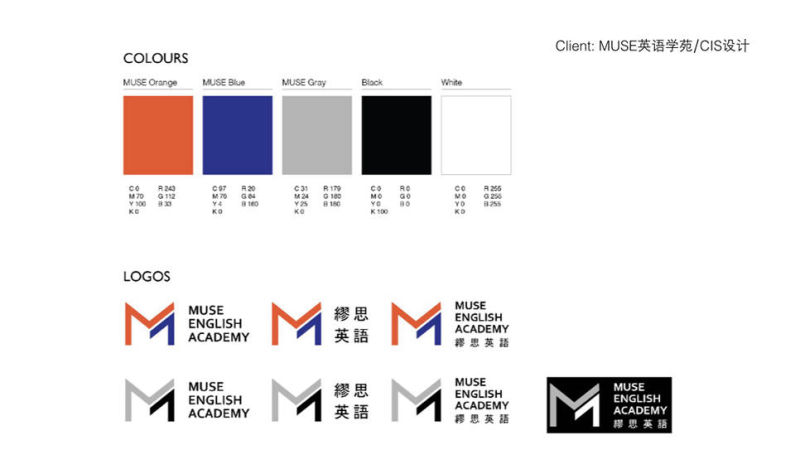 MUSE 英語學苑 / CIS 設計